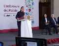 La Gobernante mexicana reiteró que la colaboración con Estados Unidos debe mantenerse bajo el principio de coordinación, intercambio de información y respeto territorial. SUN/F. Rojas