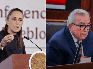 Sheinbaum descartó algún riesgo para su gobierno tras que exfuncionarios se entregaron en EU. EFE / J. MÉNDEZ / X / @rochamoya_