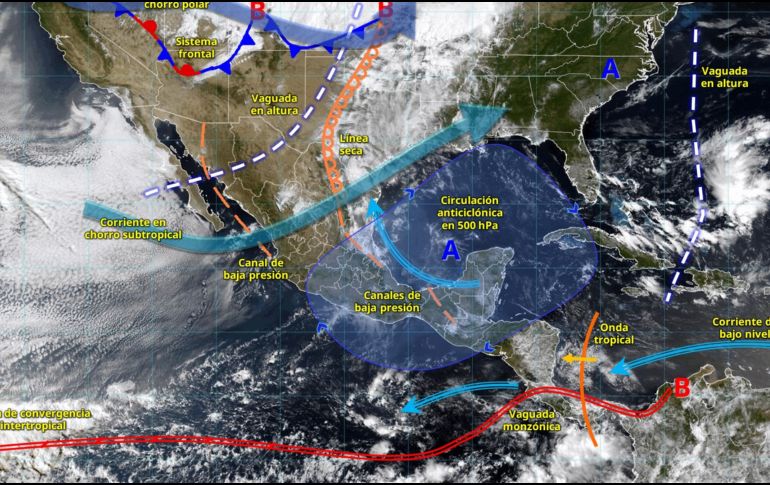 La onda de calor persistirá en al menos 19 Estados del país, aunque comenzará a disminuir gradualmente en entidades. ESPECIAL/ SMN.