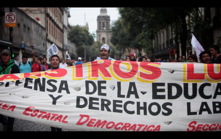Las protestas de la CNTE coincidirán con los preparativos del Mundial 2026 y el Fan Fest de la FIFA. EFE/ARCHIVO