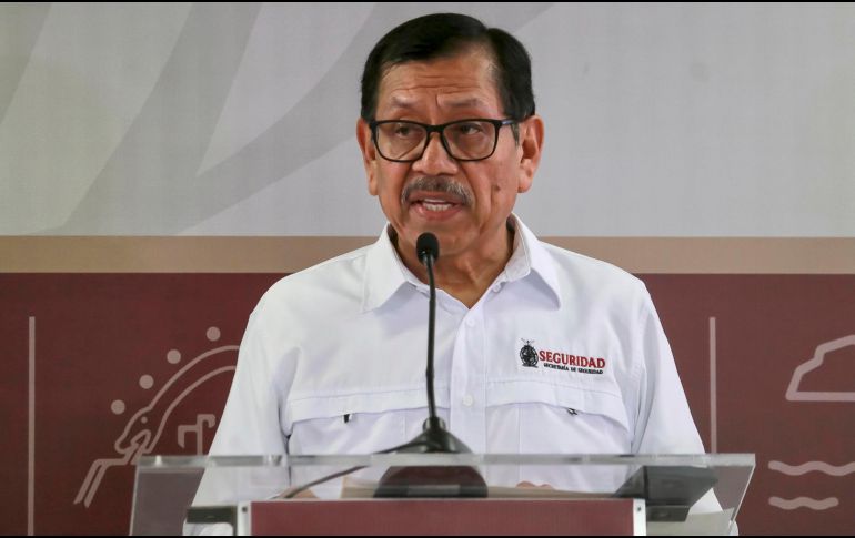 Fotografía del 9 de diciembre de 2024 del exsecretario de Seguridad de Sinaloa Gerardo Mérida durante un acto en Culiacán. EFE/ I. Medina