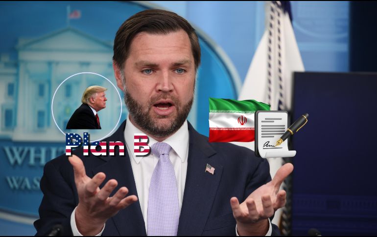 El vicepresidente JD Vance durante una conferencia de prensa este martes 19 de mayo. EFE / EPA / SAMUEL CORUM / POOL