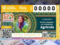 El billete del Sorteo Mayor 4012 conmemoró el Día del trabajador Agrícola. X/lotenal