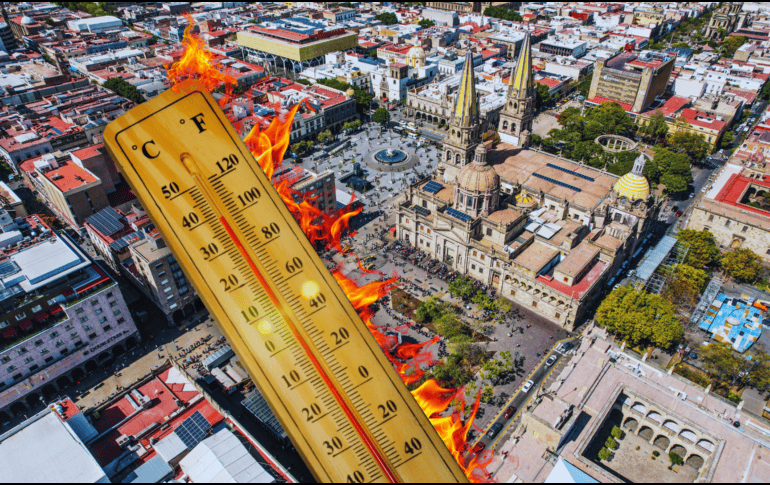 Los expertos en meteorología advierten que la temperatura más alta y peligrosa en Guadalajara se registrará puntualmente entre las 14:00 y las 16:00 horas. EL INFORMADOR / A. Navarro