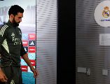 El entrenador del Real Madrid, Álvaro Arbeloa, durante la rueda de prensa ofrecida previa al partido de la última jornada de Laliga que disputan ante el Athletic Club. EFE / Javier Lizón