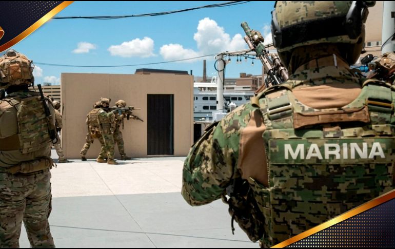 La dependencia refrendó su compromiso para desmantelar estructuras criminales, logrando con ello salvaguardar la seguridad y el bienestar de las familias sinaloenses. ESPECIAL/X/ @SEMAR_mx