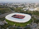 Guadalajara no se queda atrás en esta fiesta deportiva. El Estadio AKRON, la moderna casa de las Chivas, será el epicentro del futbol en Jalisco.  AP / E. Verdugo
