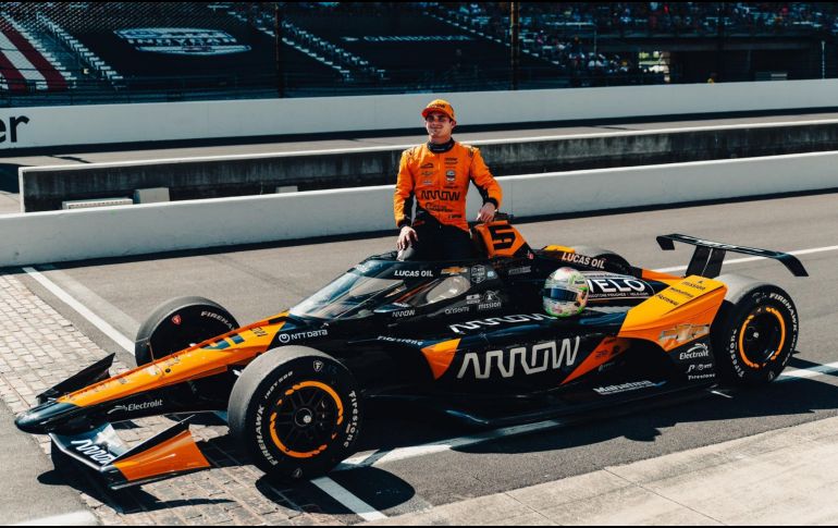 Patricio O’Ward mantiene una constante presencia en la pelea por la victoria en Indy 500, aunque las estrategias y banderas amarillas le han impedido coronarse. X/ @PatricioOWard.