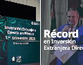 Hay un incremento de la inversión extranjera en 2026 respecto al año anterior; por ende, los Estados Unidos aumentan 23.3 por ciento. X / @m_ebrard