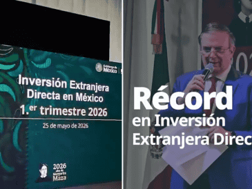 Hay un incremento de la inversión extranjera en 2026 respecto al año anterior; por ende, los Estados Unidos aumentan 23.3 por ciento. X / @m_ebrard