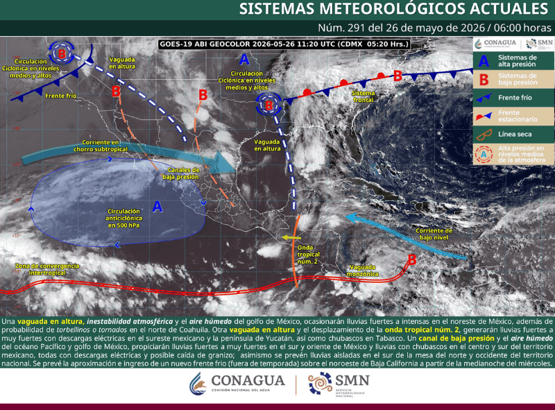 X / @conagua_clima&nbsp;
