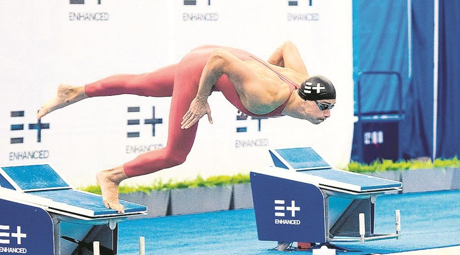 Kristian Gkolomeev. El griego hizo 20.81 segundos en 50 metros libres de la natación, tiempo que de haberse dado en una competencia oficial, sería récord mundial. ESPECIAL