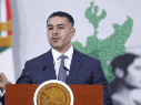 García Harfuch también resaltó los golpes asestados por dependencias como la Secretaría de la Defensa Nacional y la Secretaría de Marina contra el CNG. EFE/S. Gutiérrez