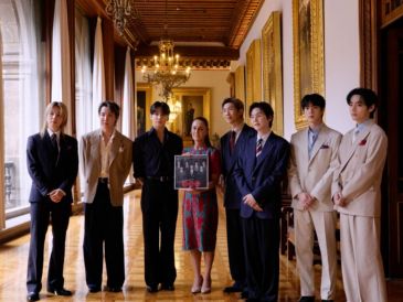 La visita de BTS a México fue un evento viral que conmocionó a sus seguidores y que además mostró una cercanía con Sheinbaum, quien prometió el regreso del grupo al país norteamericano. ESPECIAL/X/ @bts_bighit