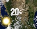 Imagen satelital alusiva a la zona de baja presión con potencial ciclónico frente a Baja California Sur vigilada por Conagua. ESPECIAL / NASA y CANVA