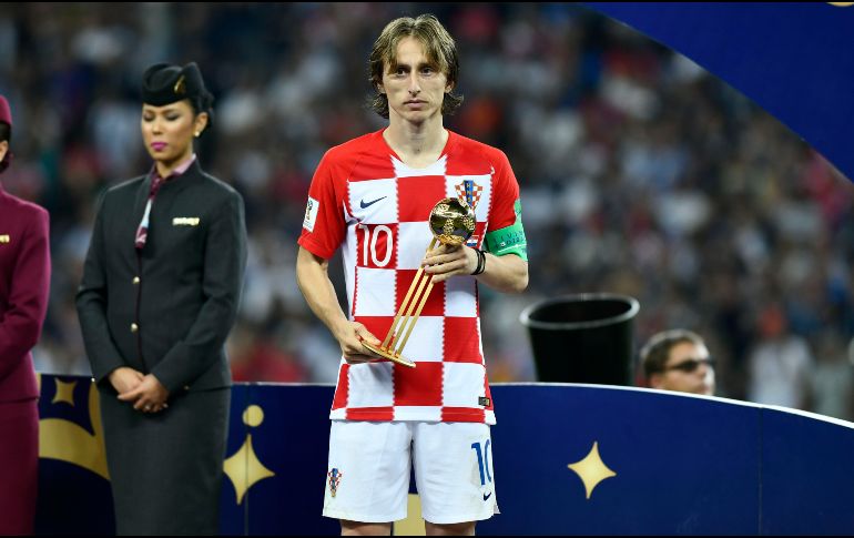Luka Modric, capitán de la Selección de Croacia lamentando la derrota en la Final de la Copa del Mundo de la FIFA de Rusia 2018. IMAGO7