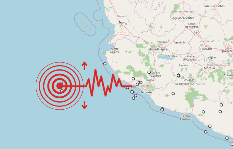 &nbsp;Sismo en Jalisco. ESPECIAL / SSN