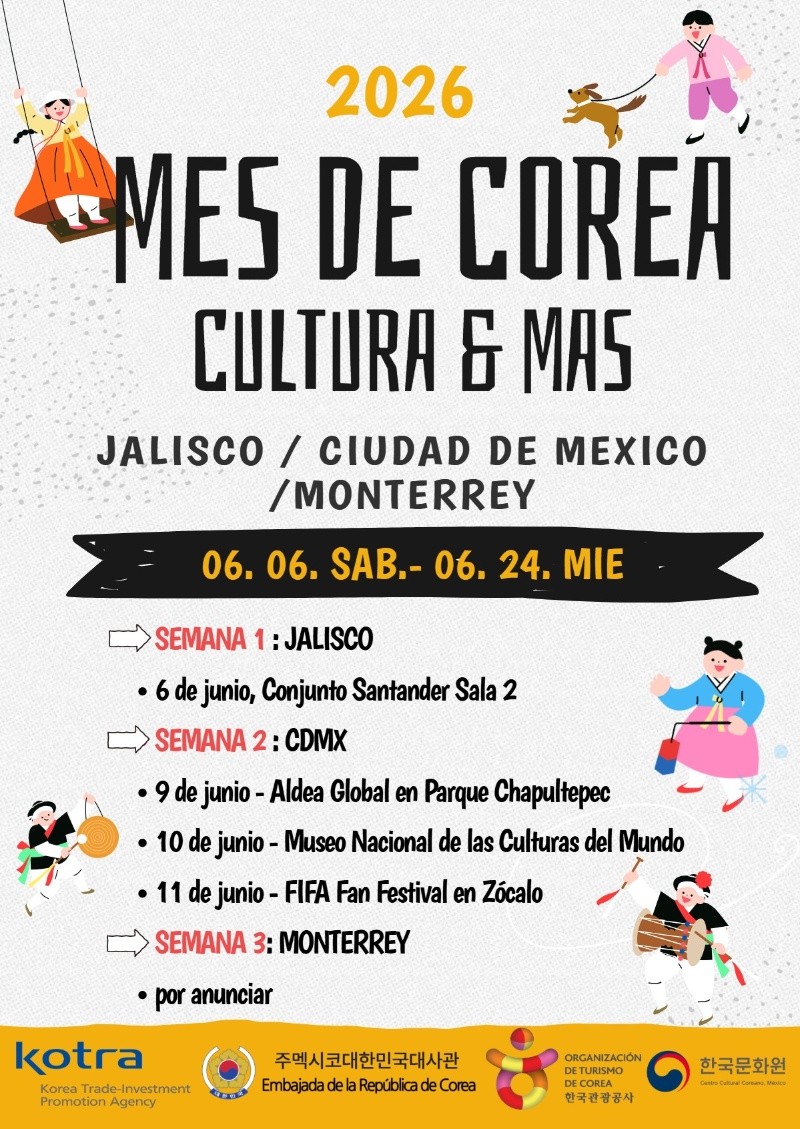 CORTESÍA/ Embajada de la República de Corea en México.&nbsp;