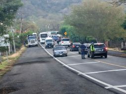 Autoridades desplegaron un fuerte operativo de seguridad ante los hechos violentos en tramos carreteros michoacanos. X