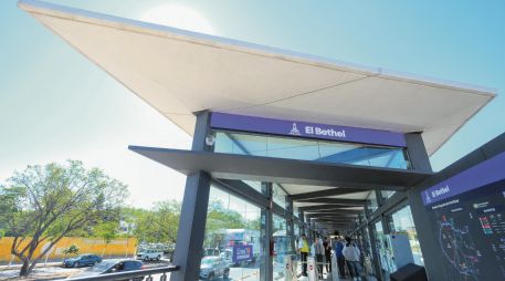 Estación El Bethel. Con esta obra se amplía la cobertura del sistema de transporte público y acerca el mismo a la población de Tonalá. ESPECIAL