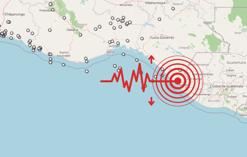 Sismo en Chiapas. ESPECIAL / SSN&nbsp;