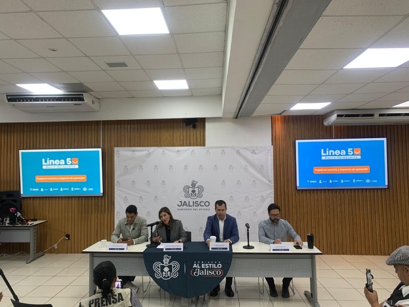 Autoridades presentan características operativas de la Línea 5. EL INFORMADOR / O. González&nbsp;