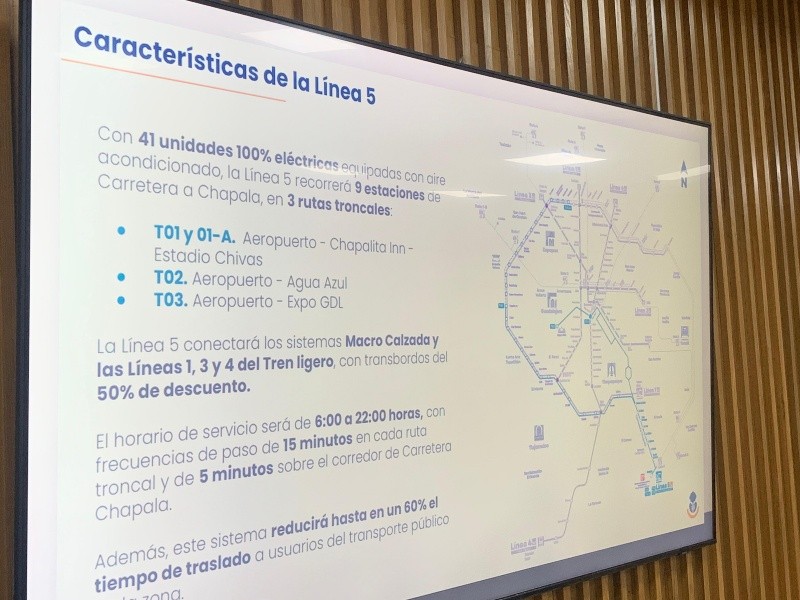 Estas son algunas características operativas de la Línea 5. EL INFORMADOR / O. González&nbsp;