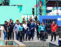 Rodrigo Martínez-Celis Wogau, Director de Seguridad y Protección Civil de FIFA México, realizó un recorrido por las instalaciones que se montan en la Plaza Liberación, en el Centro Histórico tapatío. EL INFORMADOR / A. Navarro