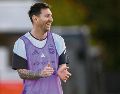 El capitán argentino trabaja junto al plantel en Kansas City, donde el equipo tendrá su base. AFP