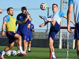 Seleccionados croatas en entrenamiento previo al juego contra Bélgica. X/HNS_CFF