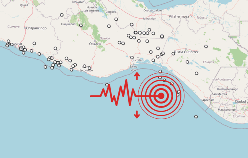 &nbsp;Sismo en Chiapas. ESPECIAL / SSN