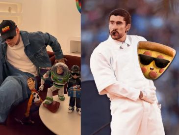 Los estudios de animación confirmaron oficialmente que Santa de Jardín y Pizza con Anteojos compartirán una escena clave dentro de la trama.  INSTAGRAM/bizarrap AFP/ARCHIVO