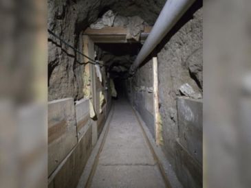 El túnel equipado mide casi 600 metros, según el Departamento de Justicia de Estados Unidos. ESPECIAL