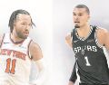 Jalen Brunson y Victor Wembanyama. Dos protagonistas de las finales. AFP