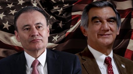 El medio Los Angeles Times publicó que Washington está investigando a los gobernadores de Sonora, Alfonso Durazo, y Tamaulipas, Américo Villareal, a quienes habría retirado sus visas en el marco de las indagatorias. ESPECIAL / SUN y CANVA