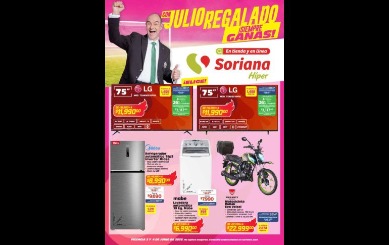 Folleto de ofertas relámpago con Julio Regalado para hoy y mañana 3 y 4 de junio. ESPECIAL