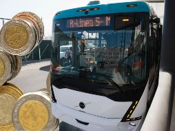 El costo del pasaje para utilizar la Línea 5, conocida oficialmente como Mi Macro Aeropuerto, está definido por el sistema de transporte masivo del Estado. ESPECIAL / Gobierno de Tlajomulco y CANVA