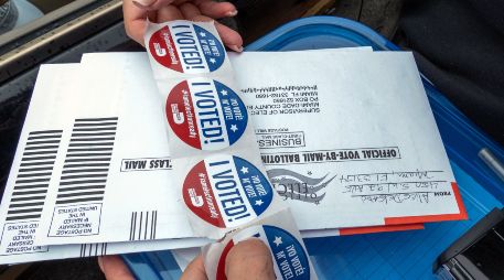 El voto por correo retrasa la entrega de los resultados finales del conteo y esto también irritó a Trup. EFE/ARCHIVO