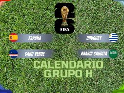 Si no quieres perderte el esperado choque entre España y Uruguay, ni los debuts de Arabia Saudita y Cabo Verde, aquí tienes las fechas. ESPECIAL / CANVA