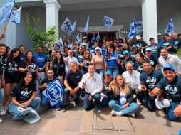 Militantes del PAN dialogaron con las familias sobre los retos que enfrenta el país y la necesidad de construir una alternativa política. ESPECIAL/Pan Jalisco