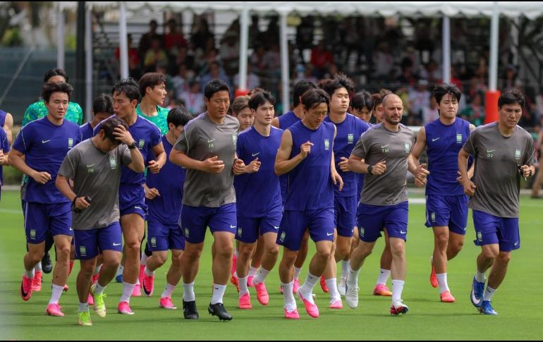 Son Heung-min, Kim Min-jae y Lee Kang-in despertaron la admiración de la afición tapatía. EL INFORMADOR/ A. NAVARRO.