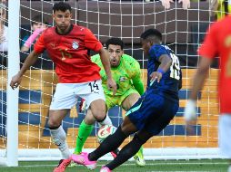 Endrick, recién ingresado al campo, marcó el gol de la victoria para la Canarinha. AP/D. Richard