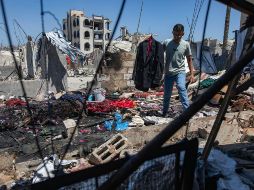 Imagen reciente de la Franja de Gaza tras los bombardeos israelíes. EFE/H. IMAD