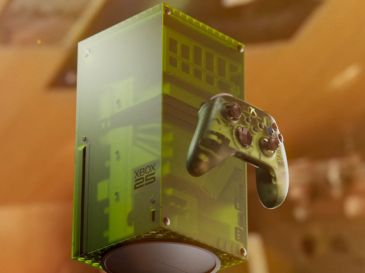 El modelo conmemorativo destaca por su acabado translúcido y almacenamiento de 1 TB. ESPECIAL/ XBOX.