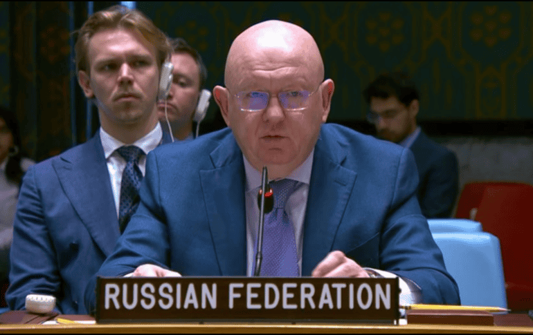Esta postura de Moscú no es nueva, en intervenciones previas ante el Consejo de Seguridad, el representante Nebenzia ya había calificado la 