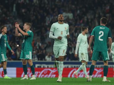 Michael Olise. El atacante de los Bleus puso un hat-trick para darle la victoria a su equipo. EFE/M. Badra
