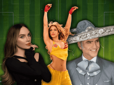La alineación para la inauguración del Mundial 2026 en territorio mexicano destaca por una fuerte presencia de talento hispanohablante. ESPECIAL/Canva/Facebook @Shakira @Belinda @Alejandro Fernández