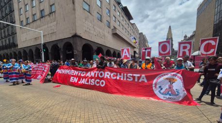 La avenida Juárez, desde Federalismo hasta Ramón Corona, permaneció cerrada durante las protestas. EL INFORMADOR