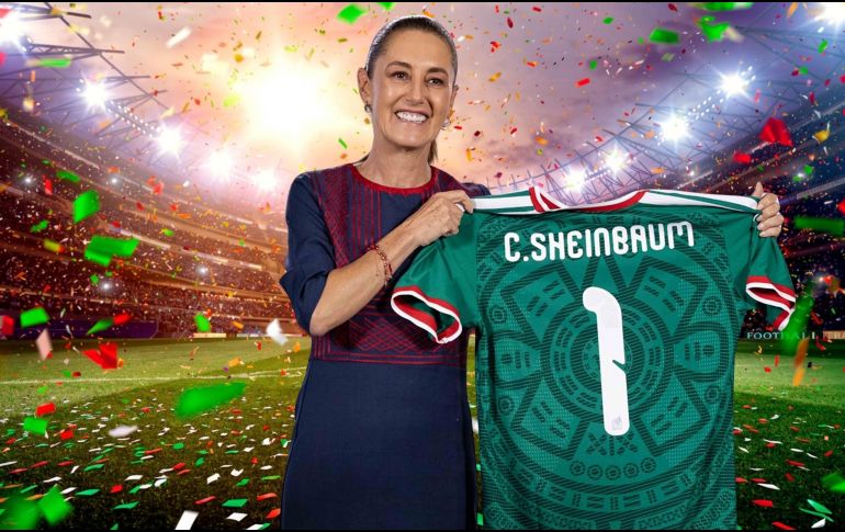 CLAUDIA SHEINBAUM. El torneo más importante del mundo no solo se juega en la cancha, sino también en la compleja arena política. ESPECIAL / SUN y CANVA