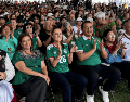 Aunque previamente había manifestado su intención de ver el inicio del Mundial desde este lugar, Sheinbaum decidió no asistir al Zócalo de la Ciudad de México. ESPECIAL/X @Claudiashein